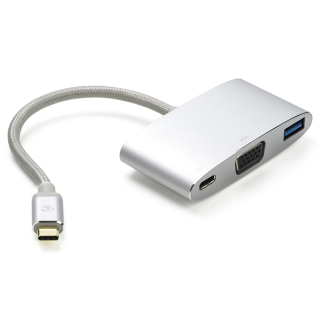 Nedis USB C docking station | Nedis (3 poorten, USB C, USB A, VGA) CCTB64760AL02 K010214151 - 1