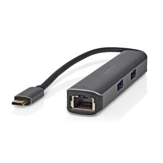 Nedis USB C docking station | Nedis (5 poorten, USB A, Ethernet, HDMI, 4K@30Hz) CCBW64210AT02 K120200095 - 1