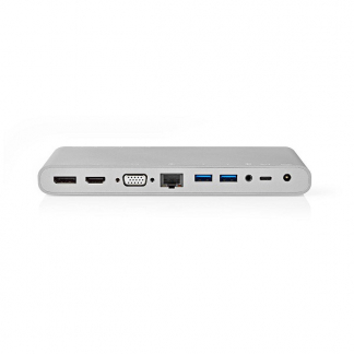Nedis USB C docking station | Nedis (8 poorten, USB A, HDMI, VGA, Ethernet) CCTB64991AL02 K120200078 - 