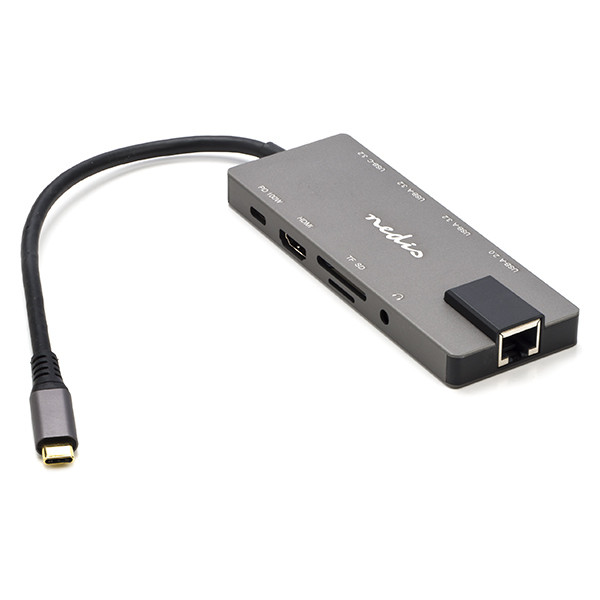 Nedis USB C docking station | Nedis (USB C naar 2 x USB C en 3 x USB A, Busgevoed, HDMI Output, Power Delivery) CCBW64775AT02 K170108314 - 1