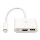 Nedis USB C docking station - Nedis (3 poorten, USB C, USB A, HDMI, 4K@30Hz) CCGP64765WT02 N010214102 Nedis USB C docking station - Nedis (3 poorten, USB C, USB A, HDMI, 4K@30Hz) CCGP64765WT02 N010214102