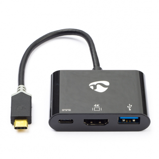 Nedis USB C docking stations | Nedis | 0.15 meter (4K@30Hz, HDMI, USB A, USB C) CCBW64765AT02 N010214103 - 