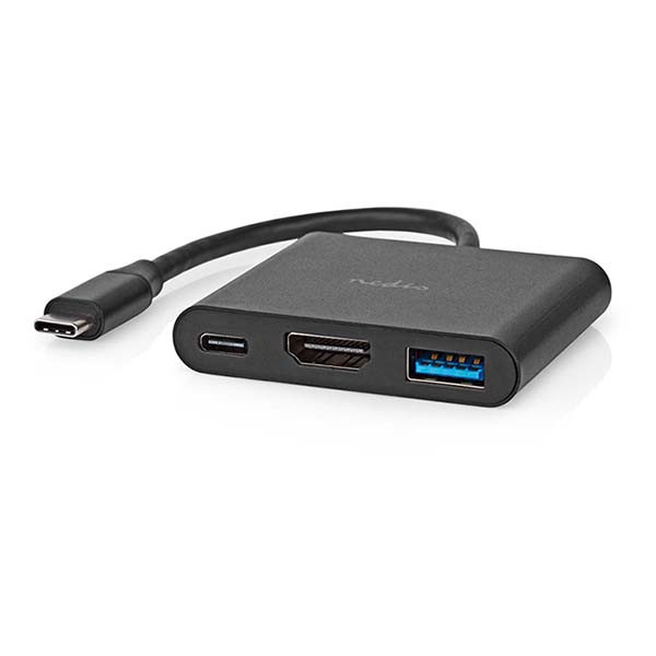 Nedis USB C docking stations | Nedis | 0.1 meter (USB C, USB A, HDMI, Zwart) CCGB64770BK01 K010214335 - 4
