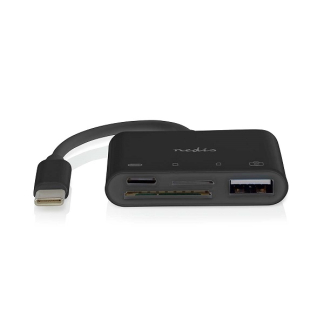 Nedis USB C docking stations | Nedis | 0.1 meter (USB C, USB A, SD kaart) CCGB64780BK01 K010214332 - 1