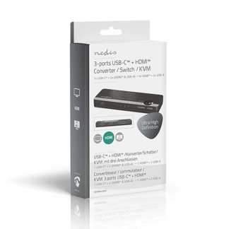 Nedis USB C docking stations | Nedis (4K@60Hz, HDMI, USB A, USB C) VCON6430AT A020100067 - 3