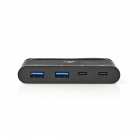Nedis USB C hub | Nedis (USB C naar 2 x USB C en 2 x USB A, Busgevoed, Power Delivery) TCARF230BK K120200074 Nedis USB C hub | Nedis (USB C naar 2 x USB C en 2 x USB A, Busgevoed, Power Delivery) TCARF230BK K120200074