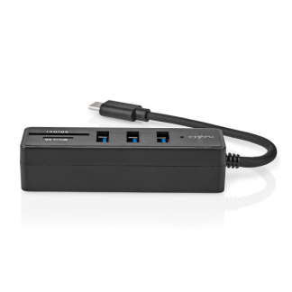 Nedis USB C hub | Nedis (USB C naar 3 x USB A, Micro SD en SD, Busgevoed) CCGB60250BK01 K120200104 - 5