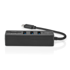 Nedis USB C hub | Nedis (USB C naar 3 x USB A, Micro SD en SD, Busgevoed) CCGB60250BK01 K120200104 - 5