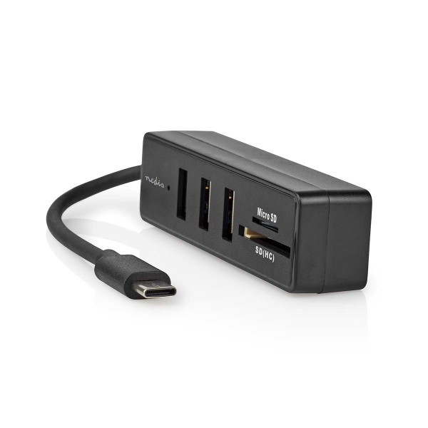 Nedis USB C hub | Nedis (USB C naar 3 x USB A, Micro SD en SD, Busgevoed) CCGB60250BK01 K120200104 - 9