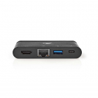 Nedis USB C hub | Nedis (USB C naar USB C en USB A, Busgevoed, HDMI, Power Delivery) TCARF260BK K120200077 Nedis USB C hub | Nedis (USB C naar USB C en USB A, Busgevoed, HDMI, Power Delivery) TCARF260BK K120200077