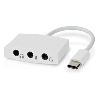Nedis USB C naar 3x jack 3.5 mm adapterkabel | Nedis | 0.1 meter (Stereo) CCGB65900WT01 CCGP65900WT01 K010214294 - 2