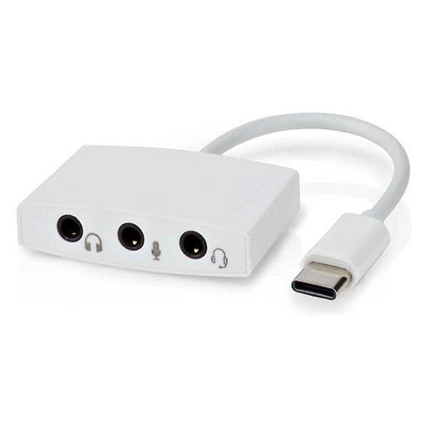 Nedis USB C naar 3x jack 3.5 mm kabel | M ↔ V | Nedis | 0.1 meter (Stereo) CCGB65900WT01 CCGP65900WT01 K010214294 - 2