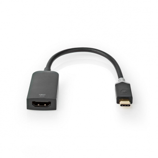 Nedis USB C naar HDMI adapter | Nedis | 0.2 meter (4K@60Hz, Verguld, Antraciet) CCBW64652AT02 K010214206 - 