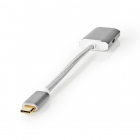 USB C naar HDMI adapter | Nedis | 0.2 meter (4K@60Hz, Verguld, Power Delivery)