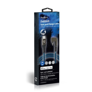 Nedis USB C naar Lightning kabel | 1 meter (480 Mbps, Nylon, Rechte connector) GCTB39650AL10 K010901164 - 2