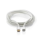 Nedis USB C naar Lightning kabel | 1 meter (Nylon, Aluminium) CCTB39650AL10 K010214042