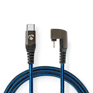 Nedis USB C naar Lightning kabel | 1 meter (Nylon, Rechte connector) GCTB39650AL10 K010901164 - 1
