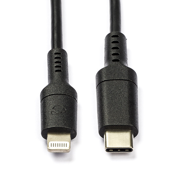 Terug, terug, terug deel Roux overtuigen USB C naar Lightning kabel | 1 meter (Zwart)