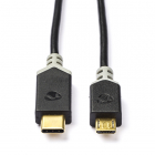 Nedis USB C naar Micro USB kabel | 1 meter | USB 2.0 (100% koper, Antraciet) CCBW60750AT10 N010214014 Nedis USB C naar Micro USB kabel | 1 meter | USB 2.0 (100% koper, Antraciet) CCBW60750AT10 N010214014