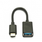 USB C naar USB A adapterkabel | Nedis | USB 3.0 (0.15 meter, Zwart)