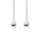 Nedis USB C naar USB C kabel | 1.5 meter | USB 2.0 (Vertind koper, Power Delivery, 60 W, Wit) CCGB60820WT15 K010214338 - 2