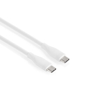 USB C naar USB C kabel | 1.5 meter | USB 2.0 (Vertind koper, Power Delivery, 60 W, Wit)