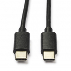 Nedis USB C naar USB C kabel | 1 meter | USB 2.0 (100% koper, Zwart) CCGB60700BK10 N010214016