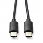 Nedis USB C naar USB C kabel | 1 meter | USB 2.0 (100% koper, Zwart) CCGP60700BK10 N010221000 Nedis USB C naar USB C kabel | 1 meter | USB 2.0 (100% koper, Zwart) CCGP60700BK10 N010221000