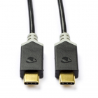 Nedis USB C naar USB C kabel | 1 meter | USB 3.0 (100% koper, Zwart) CCBW64700AT10 N010214000