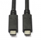 Nedis USB C naar USB C kabel | 1 meter | USB 3.1 (100% koper, Zwart) CCGB64750BK10 N010214019
