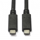 Nedis USB C naar USB C kabel | 1 meter | USB 3.1 (100% koper, Zwart) CCGB64750BK10 N010214019 Nedis USB C naar USB C kabel | 1 meter | USB 3.1 (100% koper, Zwart) CCGB64750BK10 N010214019