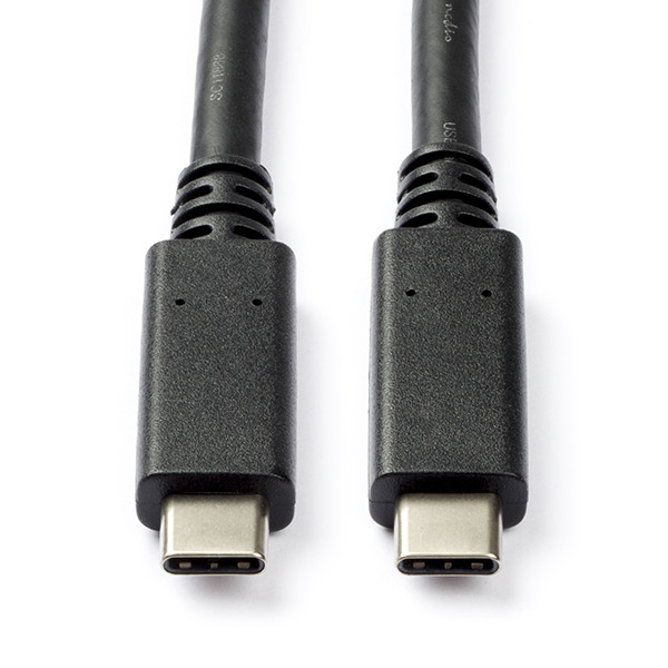 Nedis USB C naar USB C kabel | 1 meter | USB 3.1 (100W, 10 Gbps, 100% koper, Zwart) CCGL64750BK10 CCGP64750BK10 N010214020 - 1