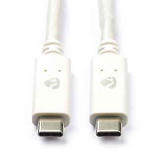 Nedis USB C naar USB C kabel | 1 meter | USB 3.1 (Power Delivery, 100% koper, Wit) CCGW64750WT10 K010214076 - 
