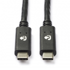 USB C naar USB C kabel | 1 meter | USB 3.1 (Power Delivery, 100% koper, Zwart)