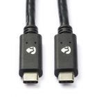Nedis USB C naar USB C kabel | 2 meter | USB 3.0 (Power Delivery, 100% koper, Zwart) CCGW64700BK20 K010214079 Nedis USB C naar USB C kabel | 2 meter | USB 3.0 (Power Delivery, 100% koper, Zwart) CCGW64700BK20 K010214079