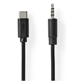 Nedis USB C naar jack 3.5 mm kabel | M ↔ M | Nedis | 1 meter (Stereo) CCGL65950BK10 CCGP65950BK10 K010221047 - 2