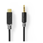 Nedis USB C naar jack 3.5 mm kabel | M ↔ M | Nedis | 1 meter (Stereo, Verguld, 100% koper) CCBW65950AT10 K010221049 - 2