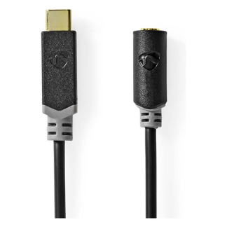 Nedis USB C naar jack 3.5 mm kabel | M ↔ V | Nedis | 1 meter (Verguld, 100% koper) CCBW65960AT10 K010221050 - 2