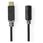 Nedis USB C naar jack 3.5 mm kabel | M ↔ V | Nedis | 1 meter (Verguld, 100% koper) CCBW65960AT10 K010221050 - 2