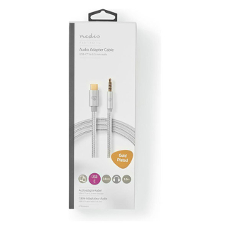 Nedis USB C naar jack 3.5 mm kabel | Nedis | 1 meter (Stereo, Verguld, 100% koper) CCTB65940AL10 K010221031 - 6