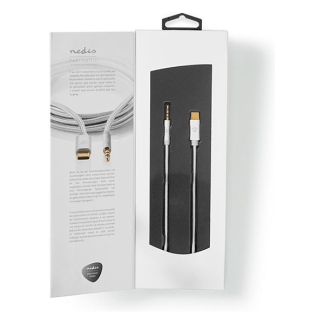 Nedis USB C naar jack 3.5 mm kabel | Nedis | 1 meter (Stereo, Verguld, 100% koper) CCTB65940AL10 K010221031 - 7