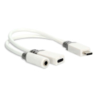 Nedis USB C naar jack adapterkabel | Nedis | 0.1 meter (Extra USB C poort) CCBW64922WT01 CCGB64922WT01 K010221053 - 3