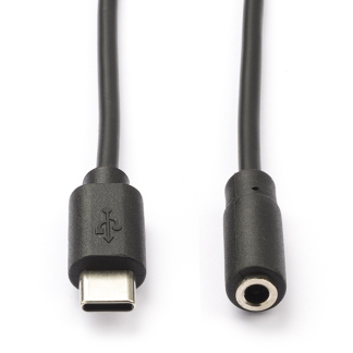 Nedis USB C naar jack adapterkabel | Nedis | 1 meter CCGL65960BK10 CCGP65960BK10 K010221048 - 