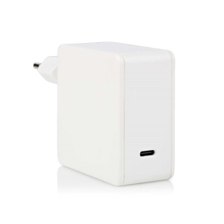 Nedis USB C snellader | Nedis | 1 poort (USB C, 100W, GaN) WCGPD100W100WT K010214298 - 1
