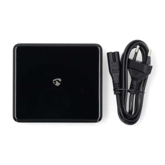 Nedis USB C snellader | Nedis (2x USB C, 2x USB A,  65W, Eurostekker, GaN) DCGPD65W100BK K010221140 - 2
