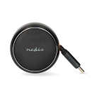Nedis USB autolader | Nedis | 0.7 meter (USB C, 30W, Intrekbare kabel, Zwart) CCH1C30WBK K010803289 - 2