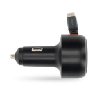 Nedis USB autolader | Nedis | 0.7 meter (USB C, 30W, Intrekbare kabel, Zwart) CCH1C30WBK K010803289 - 5