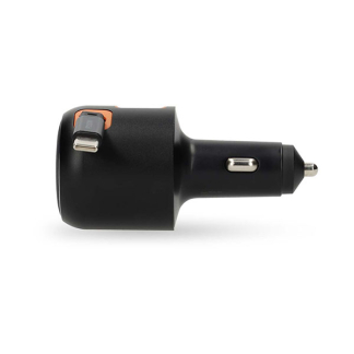 Nedis USB autolader | Nedis | 0.7 meter (USB C, 60W, Intrekbare kabel, Zwart) CCH1C1A60WBK K010803290 - 3