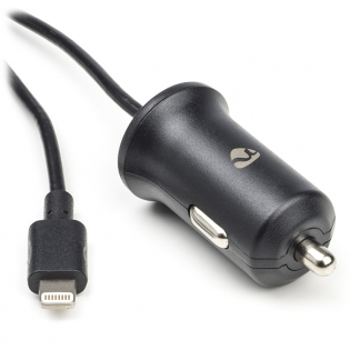 Nedis USB autolader | Nedis | 1 meter (Lightning, 12W, Zwart) CCHAL240ABK N120300034 - 