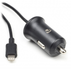 USB autolader | Nedis | 1 meter (Lightning, 12W, Zwart)